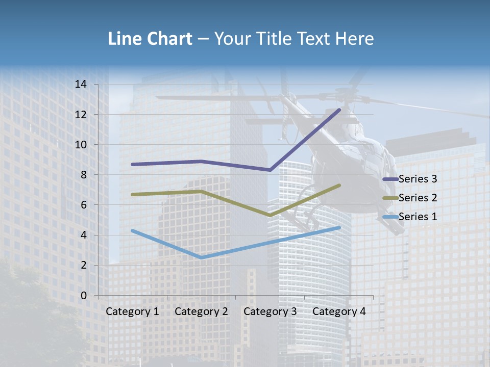 Back United Helicopter PowerPoint Template