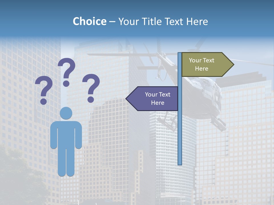 Back United Helicopter PowerPoint Template