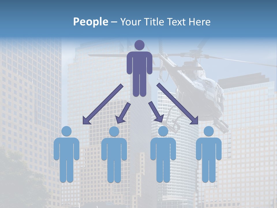 Back United Helicopter PowerPoint Template