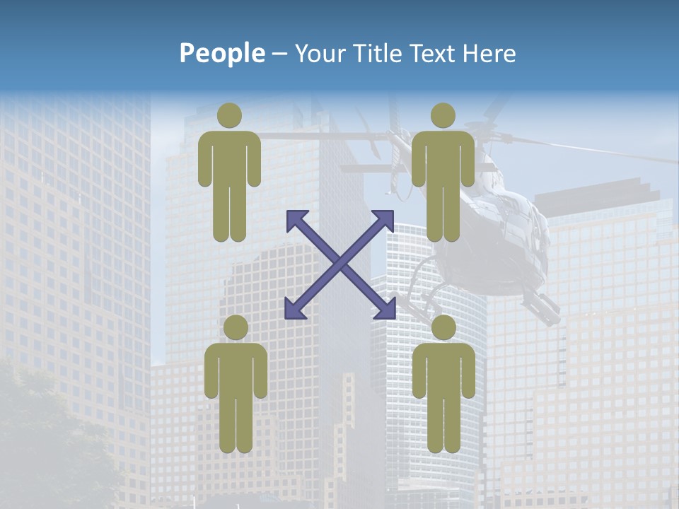 Back United Helicopter PowerPoint Template