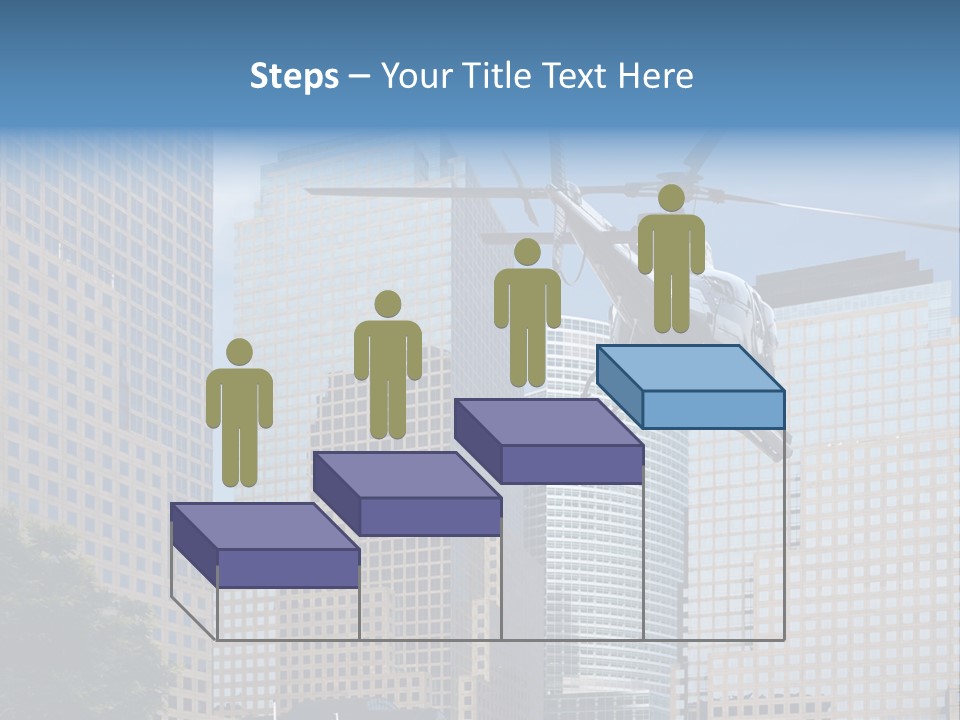 Back United Helicopter PowerPoint Template