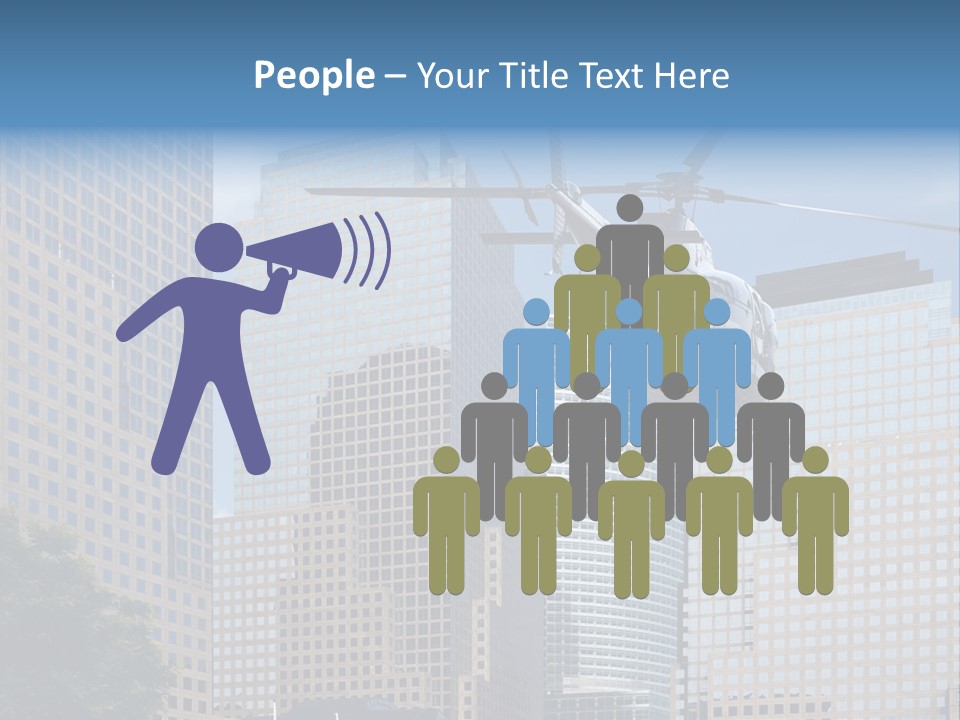 Back United Helicopter PowerPoint Template