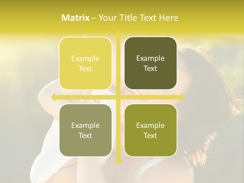 Green Laughter Childhood PowerPoint Template