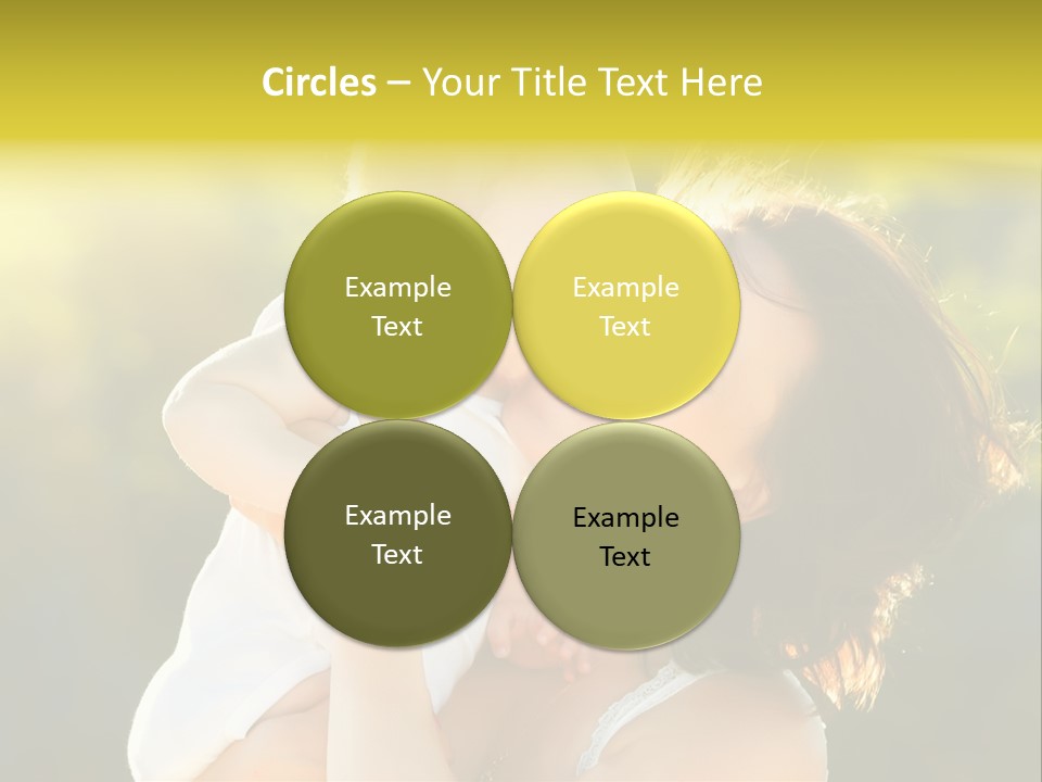 Green Laughter Childhood PowerPoint Template