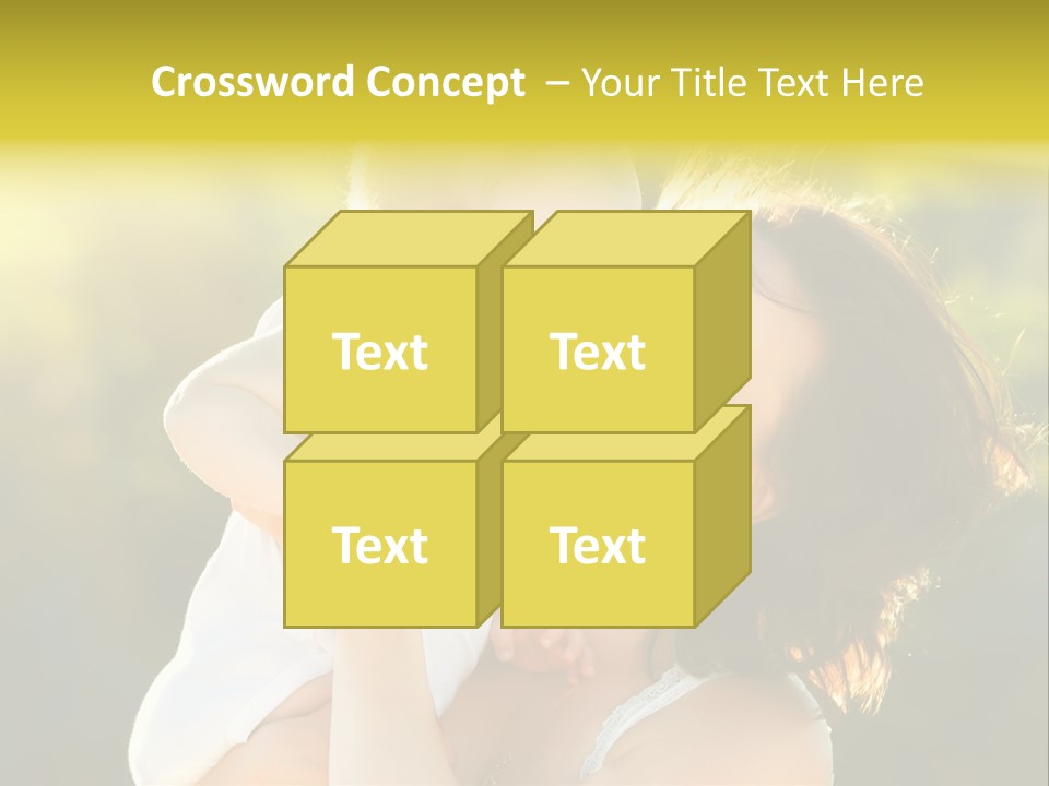 Green Laughter Childhood PowerPoint Template