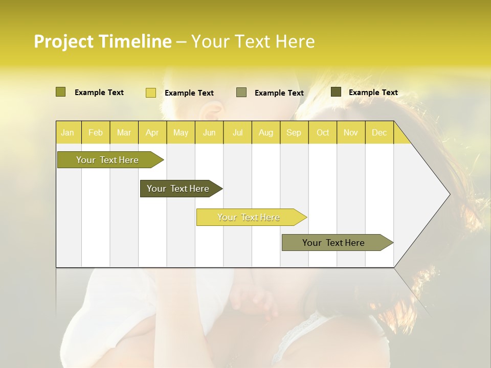 Green Laughter Childhood PowerPoint Template