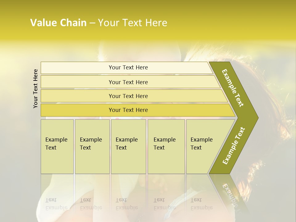 Green Laughter Childhood PowerPoint Template