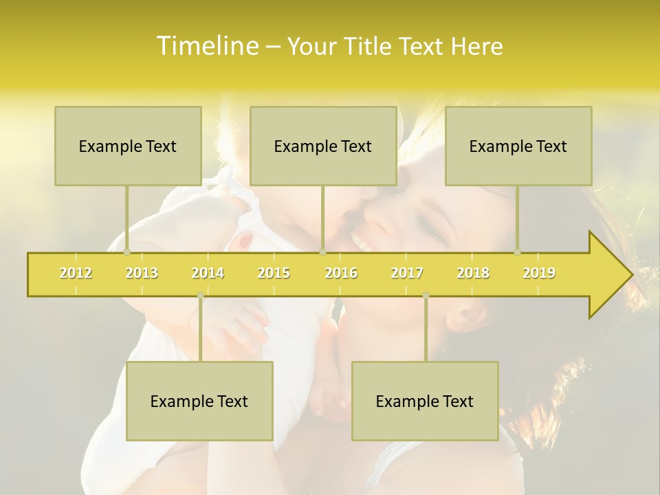 Green Laughter Childhood PowerPoint Template