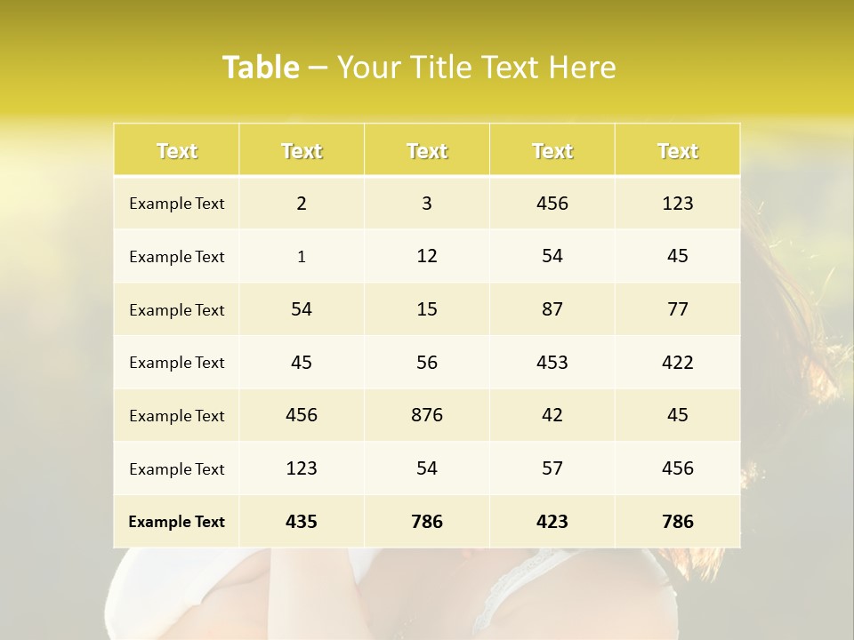 Green Laughter Childhood PowerPoint Template