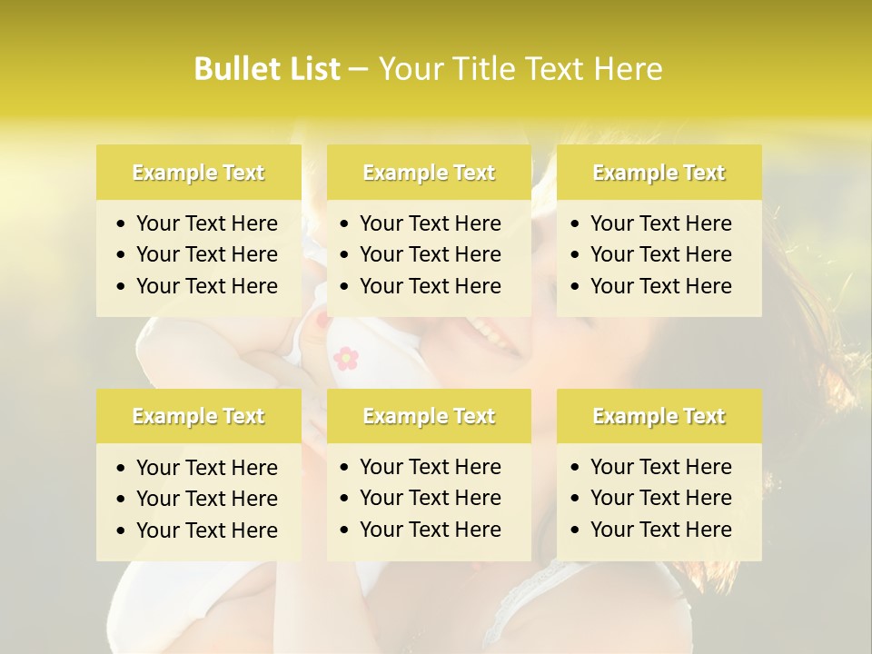 Green Laughter Childhood PowerPoint Template