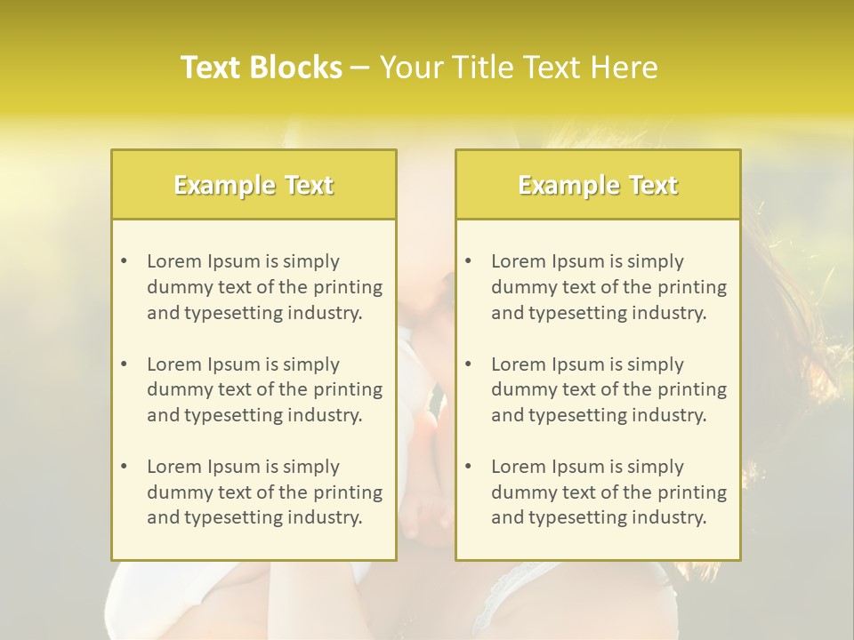 Green Laughter Childhood PowerPoint Template