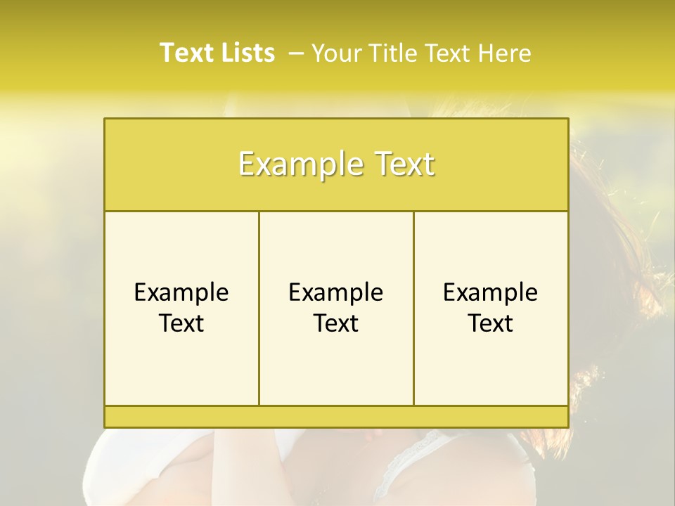 Green Laughter Childhood PowerPoint Template