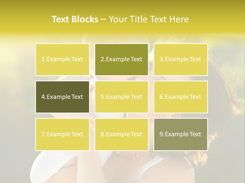 Green Laughter Childhood PowerPoint Template