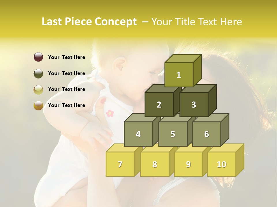 Green Laughter Childhood PowerPoint Template