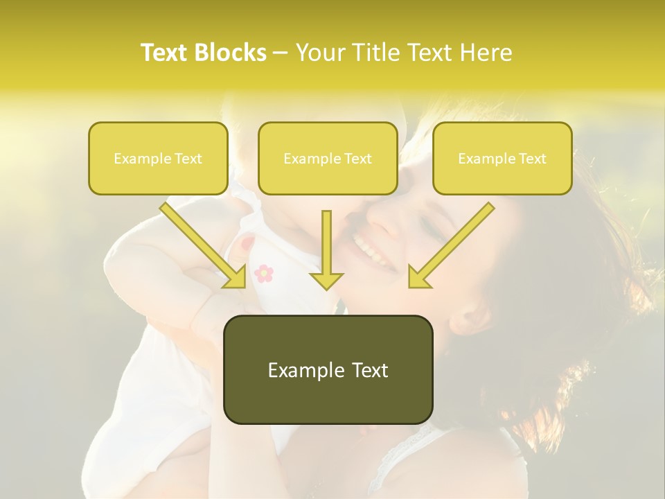 Green Laughter Childhood PowerPoint Template