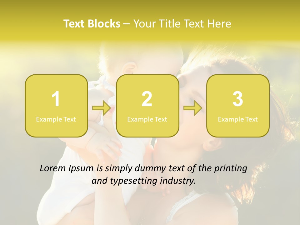 Green Laughter Childhood PowerPoint Template