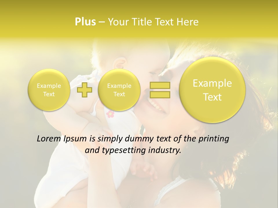 Green Laughter Childhood PowerPoint Template