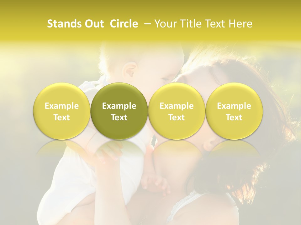 Green Laughter Childhood PowerPoint Template