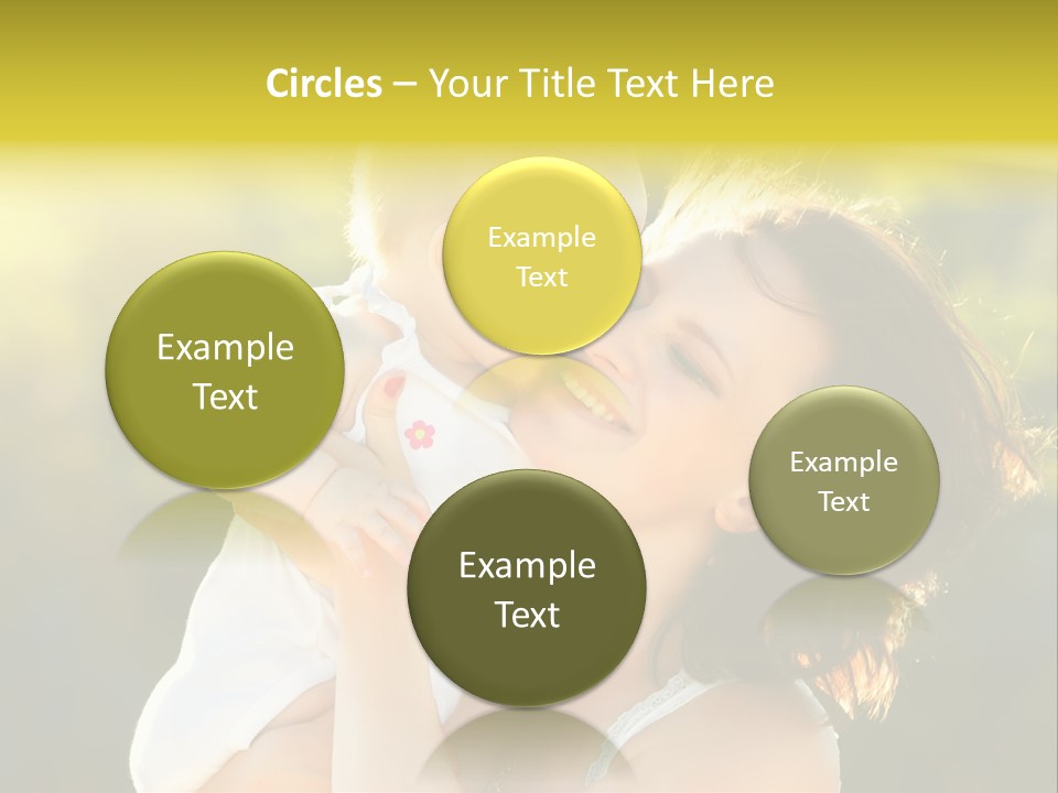 Green Laughter Childhood PowerPoint Template