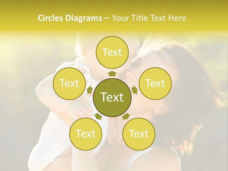 Green Laughter Childhood PowerPoint Template