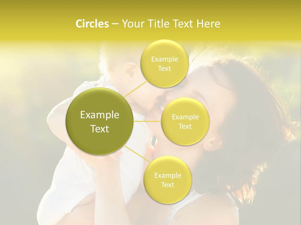 Green Laughter Childhood PowerPoint Template