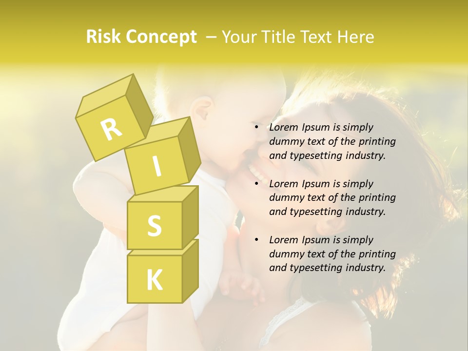 Green Laughter Childhood PowerPoint Template