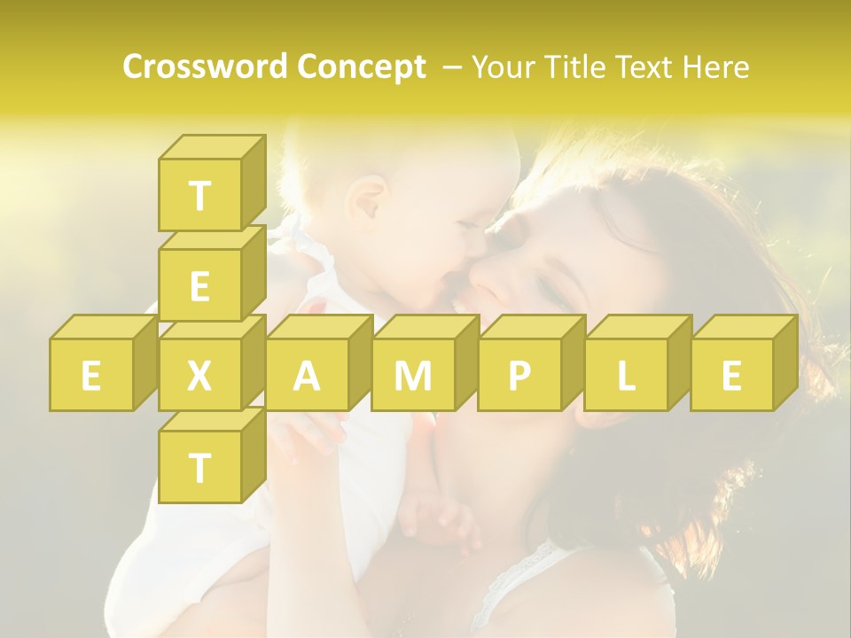 Green Laughter Childhood PowerPoint Template