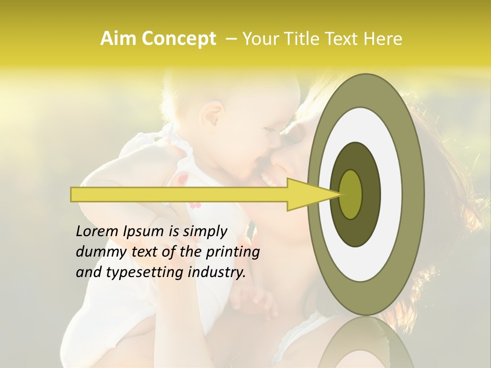 Green Laughter Childhood PowerPoint Template