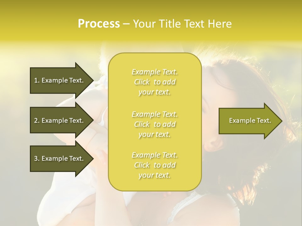 Green Laughter Childhood PowerPoint Template