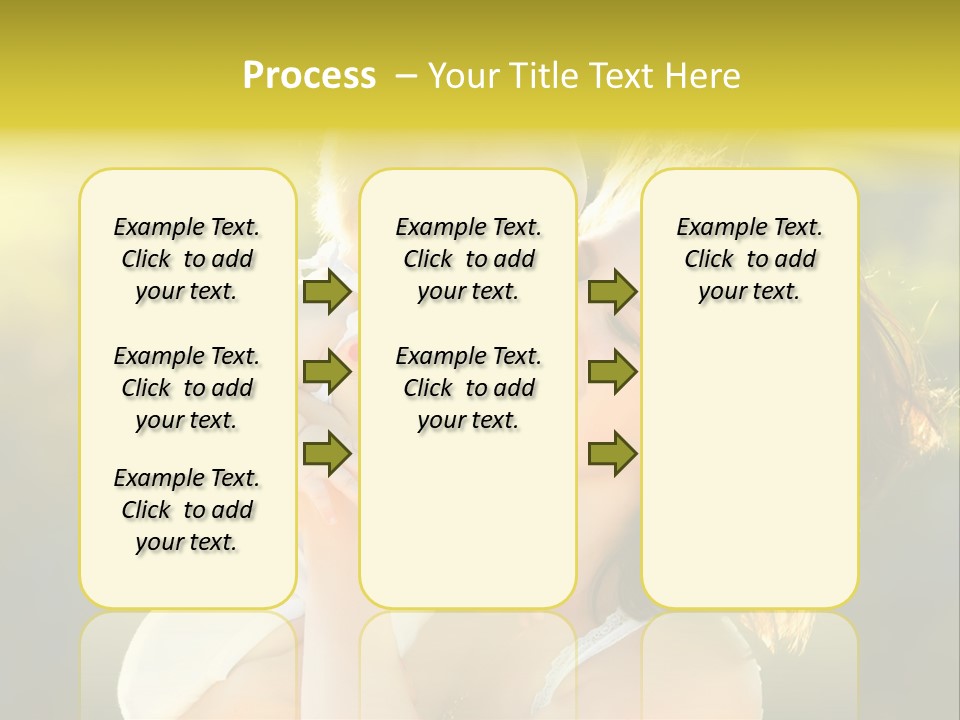 Green Laughter Childhood PowerPoint Template