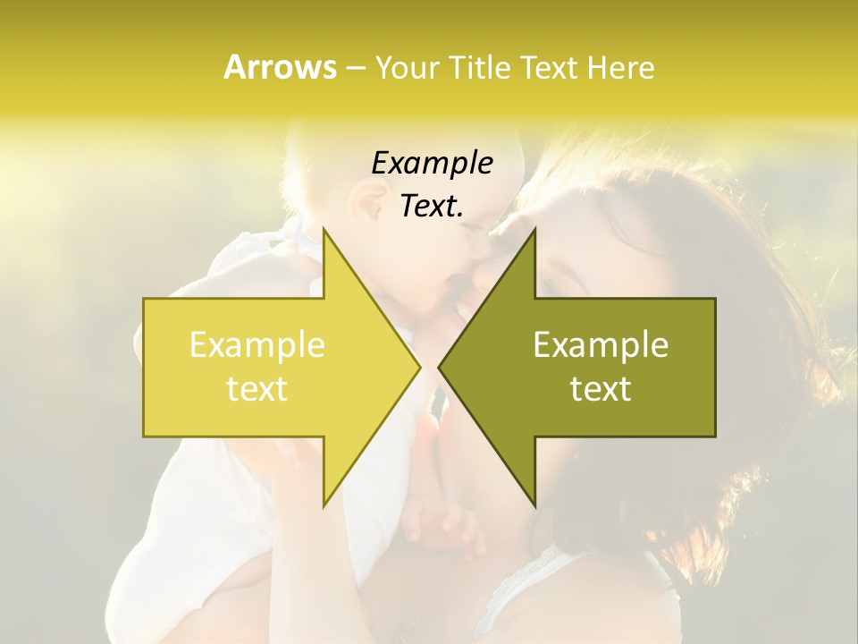 Green Laughter Childhood PowerPoint Template