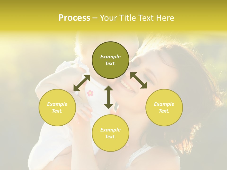 Green Laughter Childhood PowerPoint Template