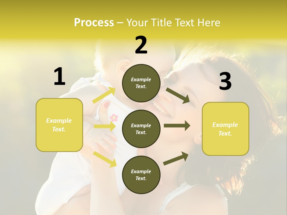 Green Laughter Childhood PowerPoint Template