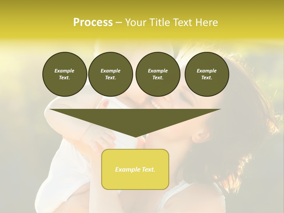 Green Laughter Childhood PowerPoint Template