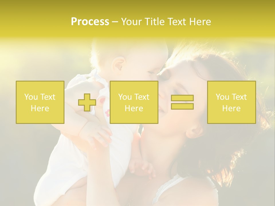 Green Laughter Childhood PowerPoint Template