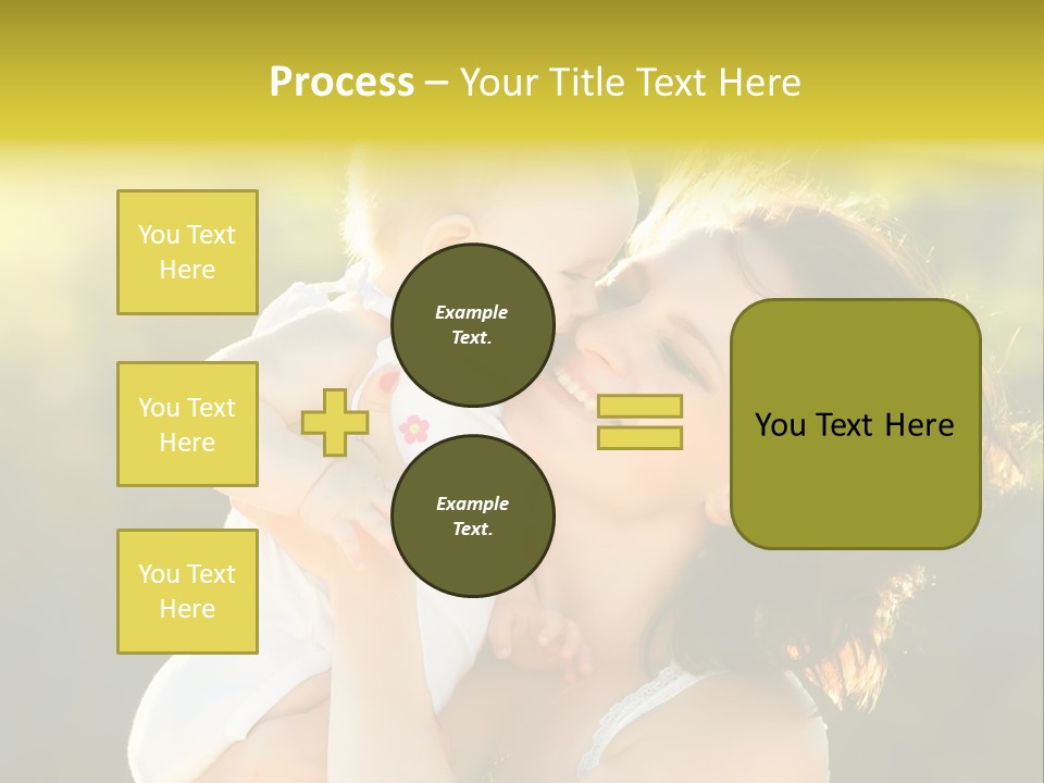 Green Laughter Childhood PowerPoint Template
