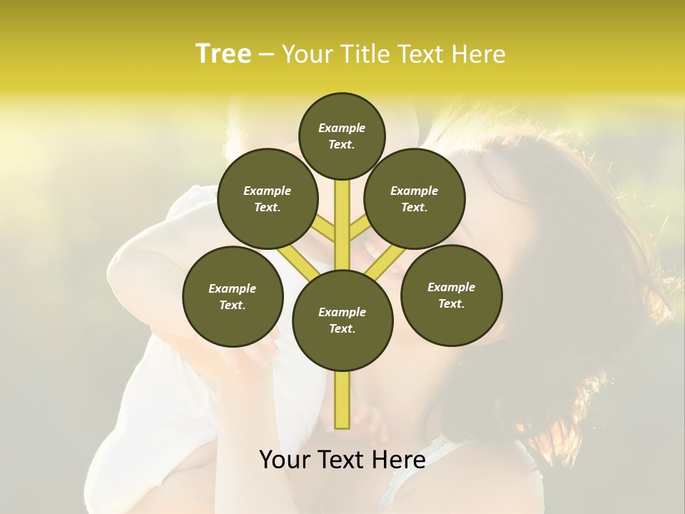 Green Laughter Childhood PowerPoint Template