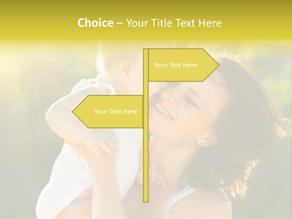 Green Laughter Childhood PowerPoint Template