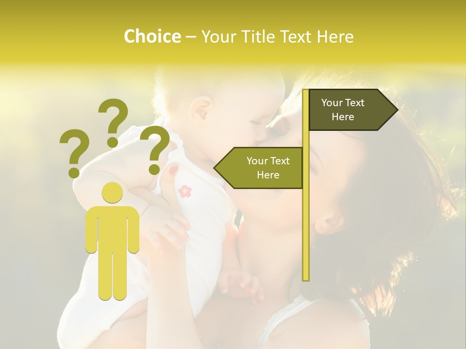 Green Laughter Childhood PowerPoint Template