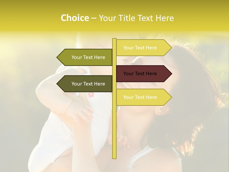 Green Laughter Childhood PowerPoint Template