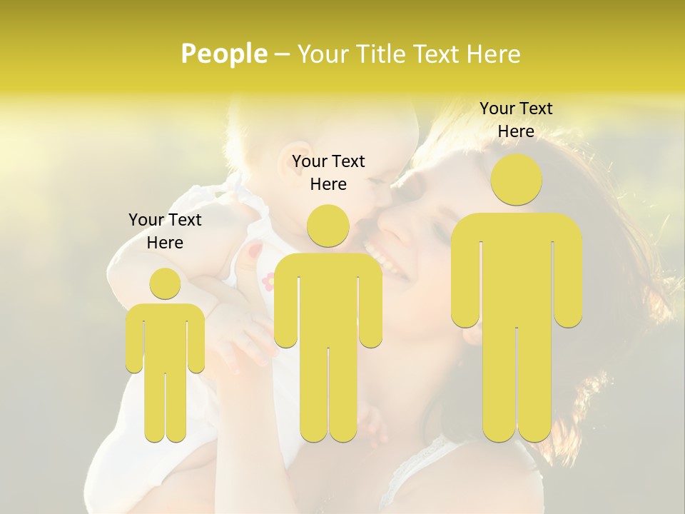 Green Laughter Childhood PowerPoint Template