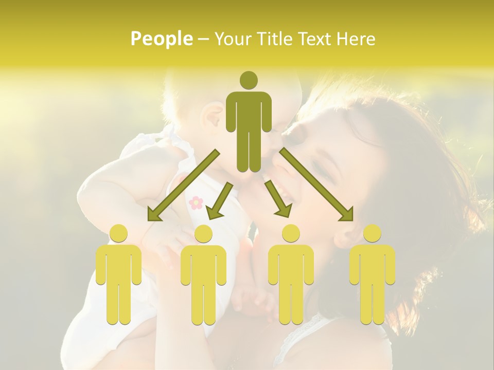 Green Laughter Childhood PowerPoint Template