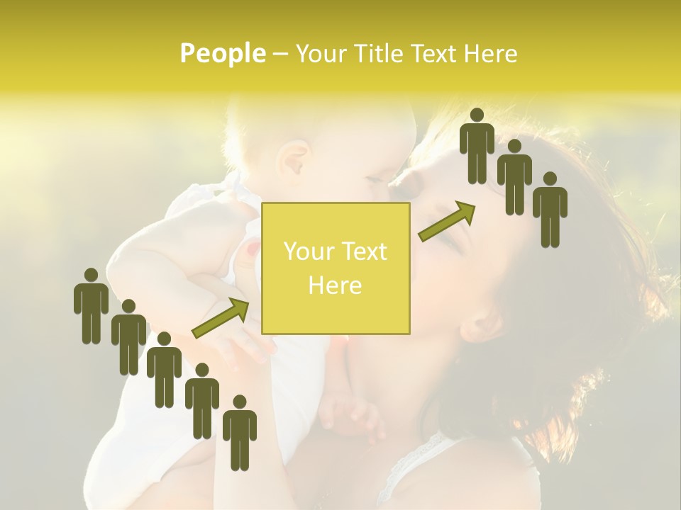 Green Laughter Childhood PowerPoint Template