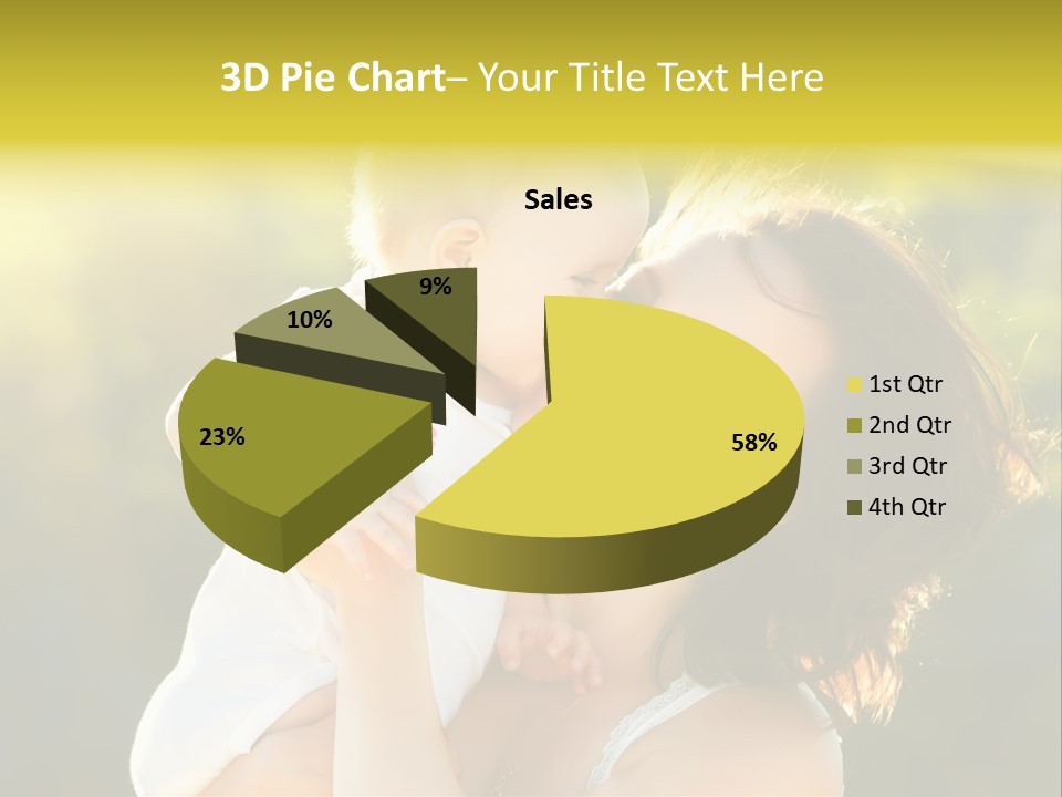 Green Laughter Childhood PowerPoint Template
