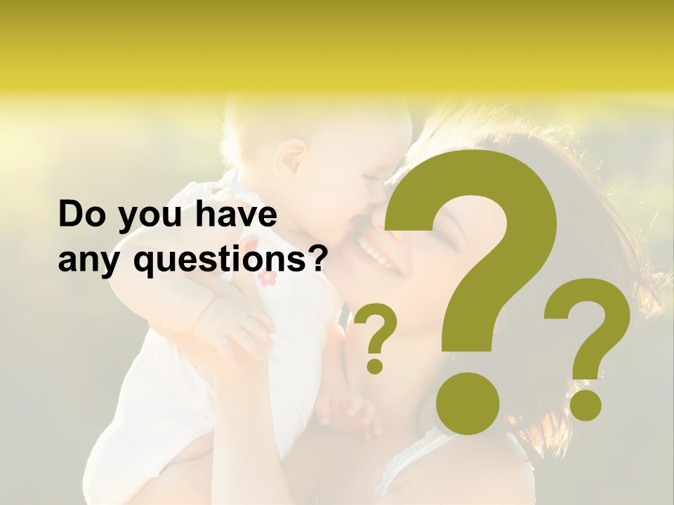 Green Laughter Childhood PowerPoint Template