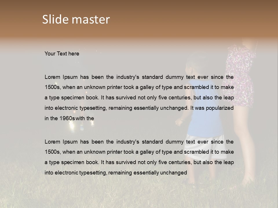 Boy Outside Smoke PowerPoint Template