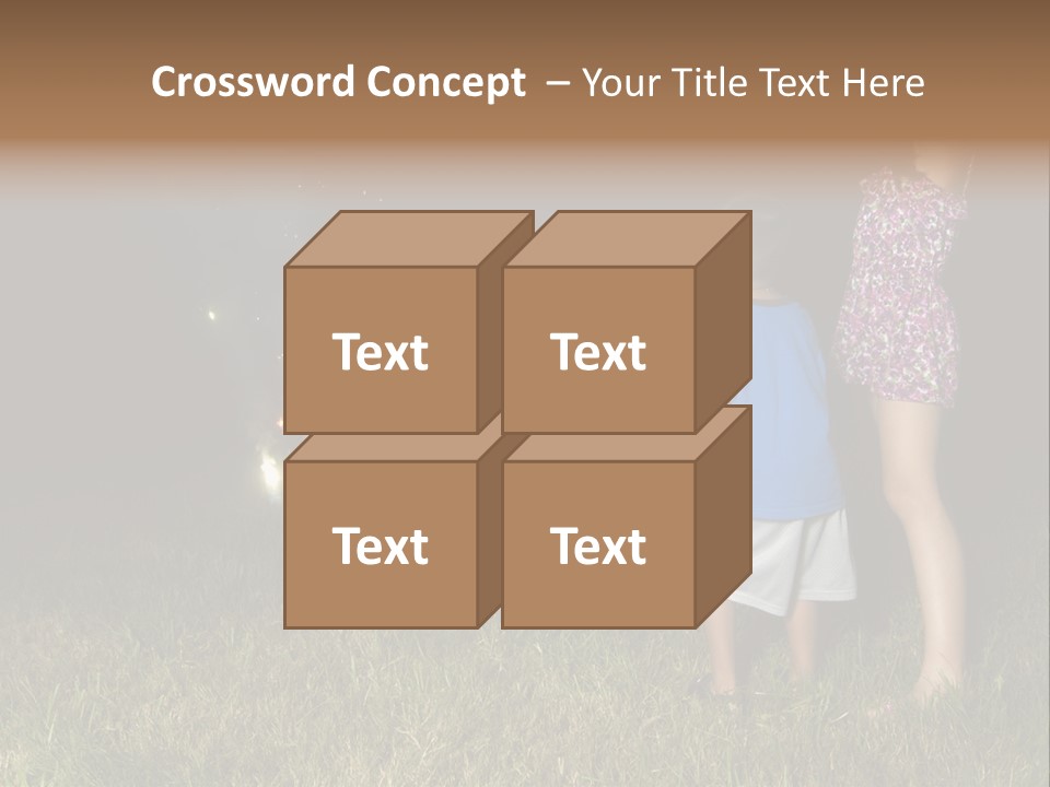 Boy Outside Smoke PowerPoint Template