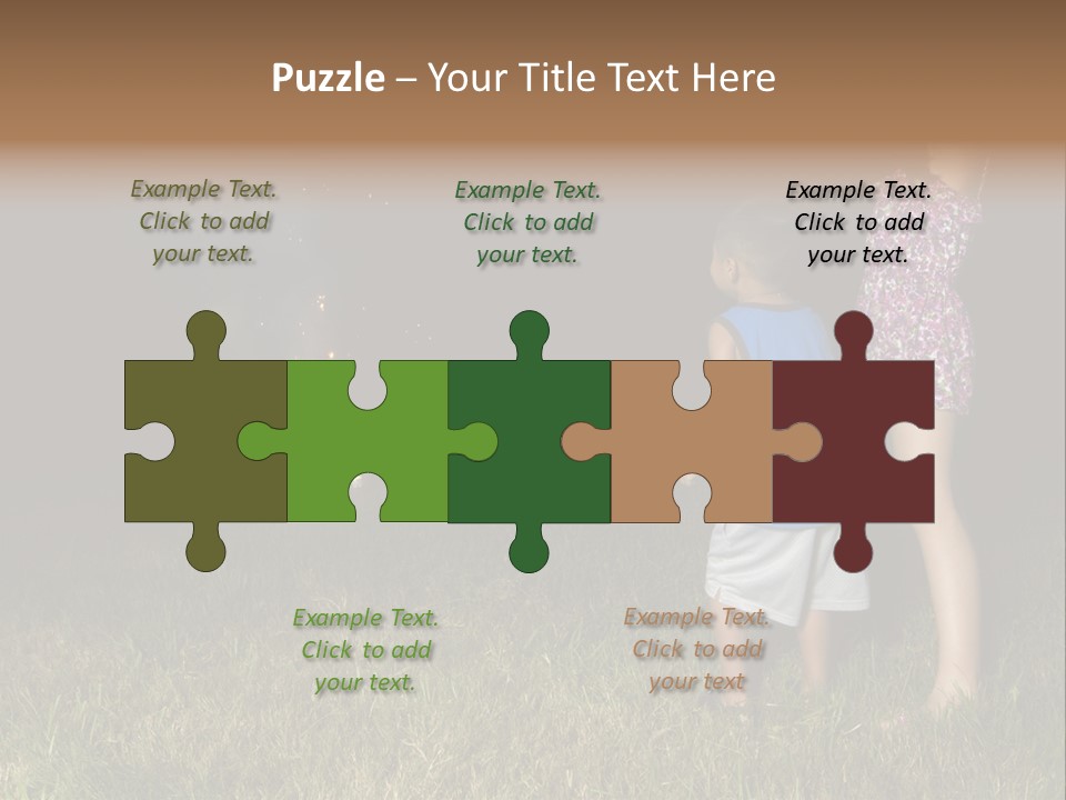 Boy Outside Smoke PowerPoint Template