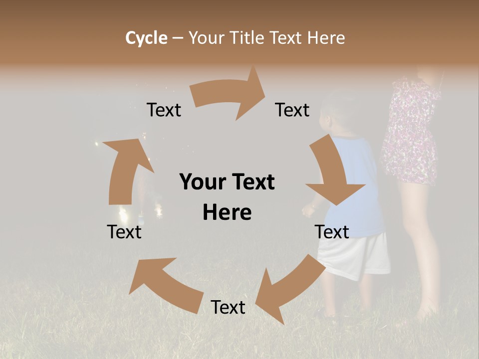 Boy Outside Smoke PowerPoint Template