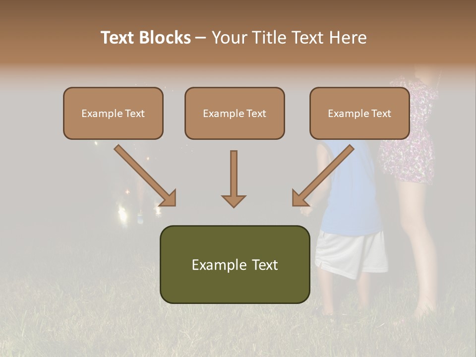 Boy Outside Smoke PowerPoint Template
